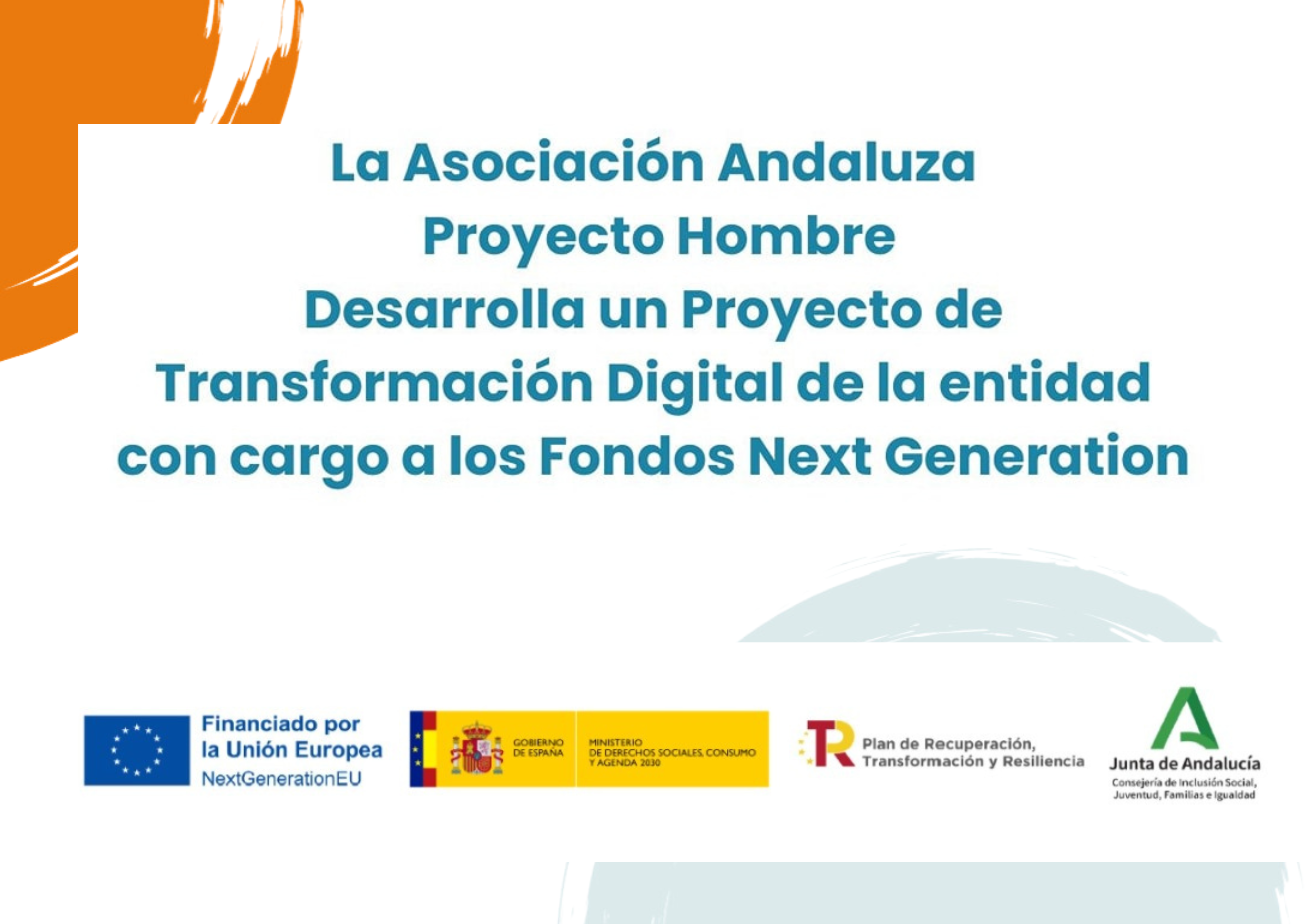 Las Asociación Andaluza Proyeto Hombre desarrolla un proyecto de transformación digital de la entidad con cargo a los fondos Next Generation